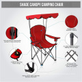 NPOT 2021 best sports chair with canopy  Folding Camping Recliner Support 350 LBS